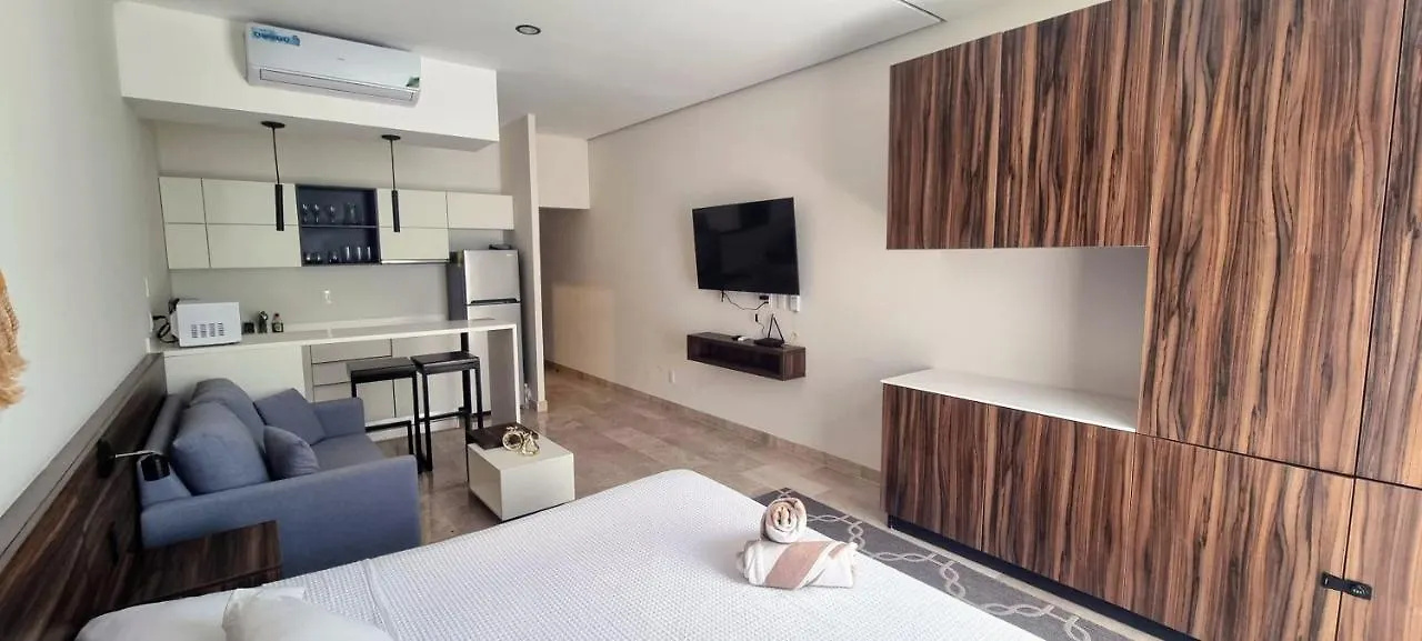Cozy Studio Aldea Zama Tulum Wifi Alberca Apartment
